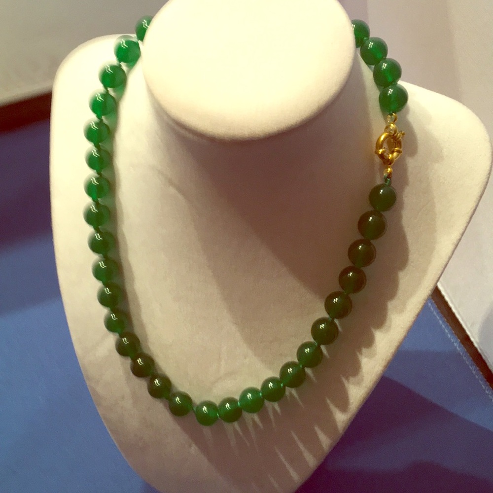 Jade necklace 18”